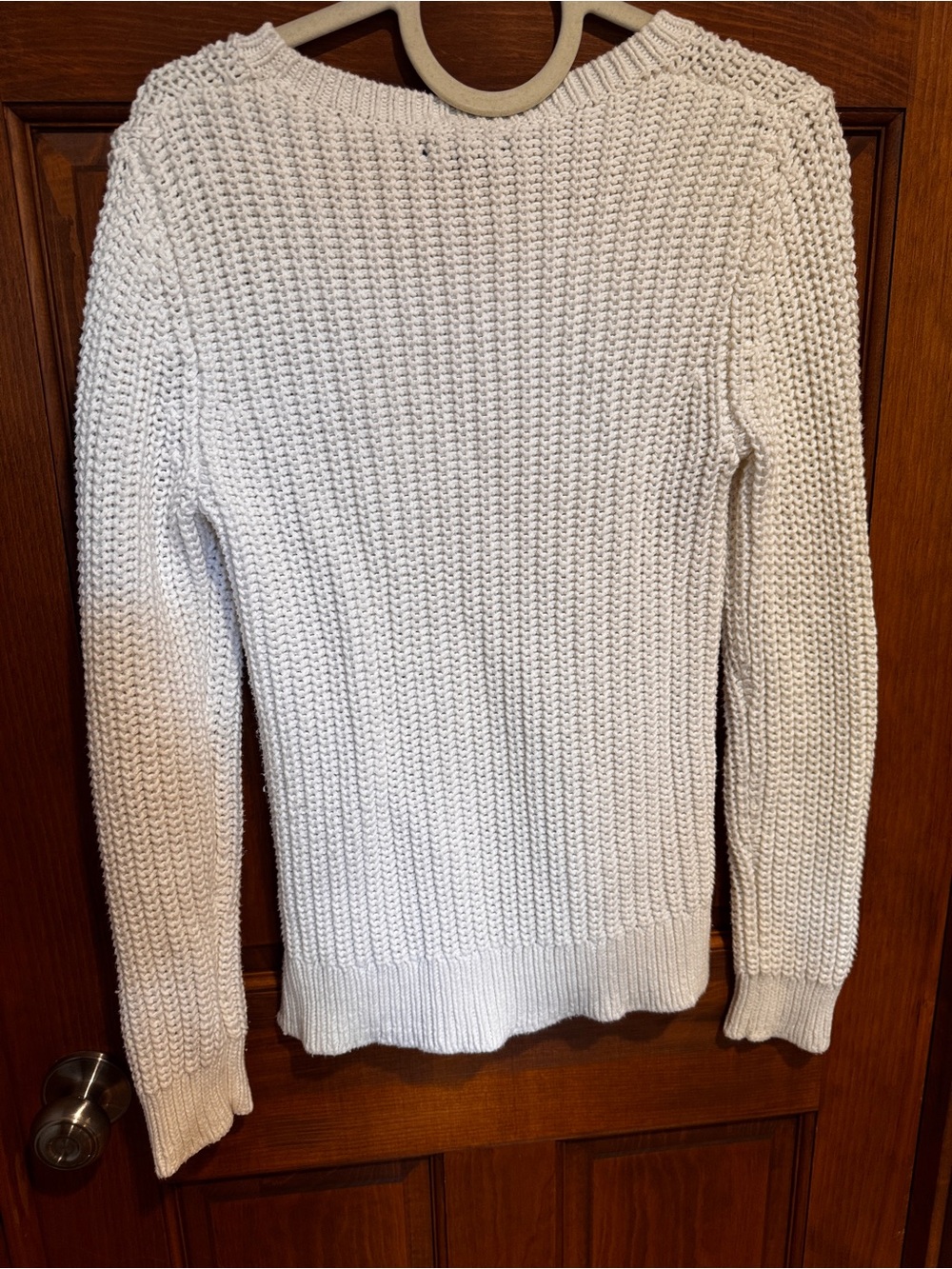 Nautica Cream Cable Knit Crewneck Sweater *read description - Picture 8 of 8